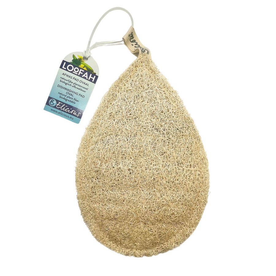 Biologisch afbreekbare Loofah - afwas pad, ovaal - Elicious