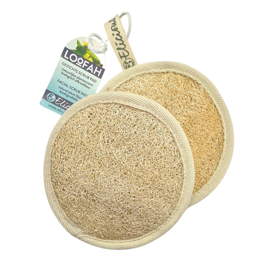 Biologisch afbreekbare Loofah - gezicht scrub pad - Elicious