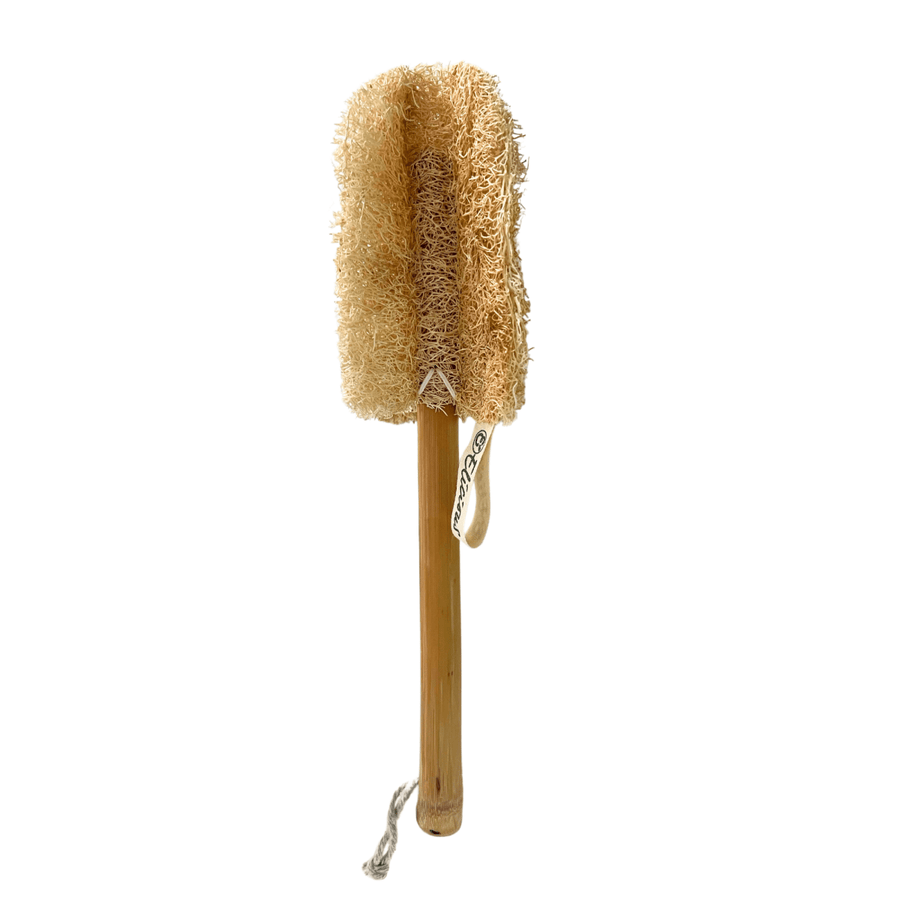 Loofah afwasborstel met bamboe handvat - Elicious