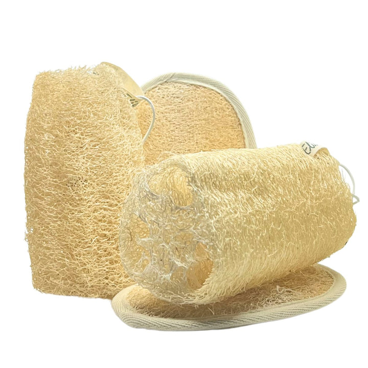 Loofah Scrub Set – 2 body pads en 2 body rollen - Elicious