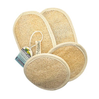 Loofah Scrub Set – 2 gezicht pads en 2 body pads - Elicious