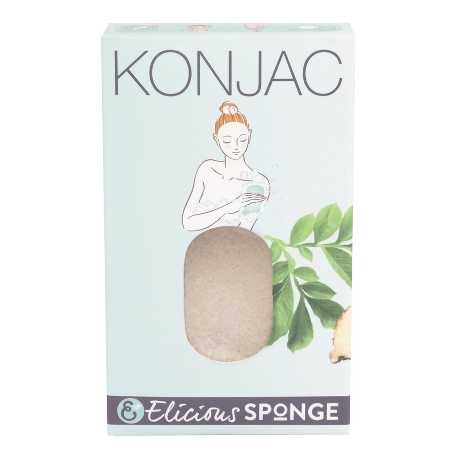 Natuurlijke Konjac badspons met collageen - anti rimpel - Elicious